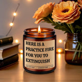 Scented Candle, Firefighter Gifts For Men, Women - Fire Fighter, Fireman Gifts For Him - Firefighter Graduation, Valentines Day, Birthday Ideas For Boys, Dad, Boyfriend - Fire Fighter Accessory