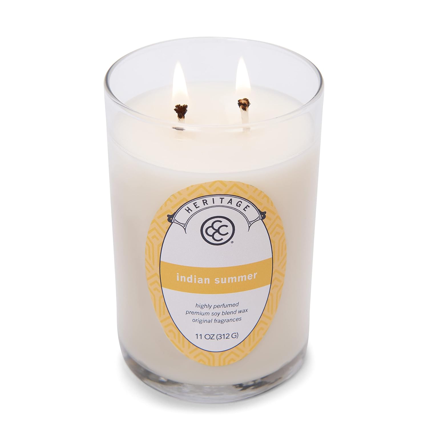 Colonial Candle Indian Summer Scented Jar Candle, Heritage Collection, 2 Wick, 11 oz - Up to 80 Hours Burn
