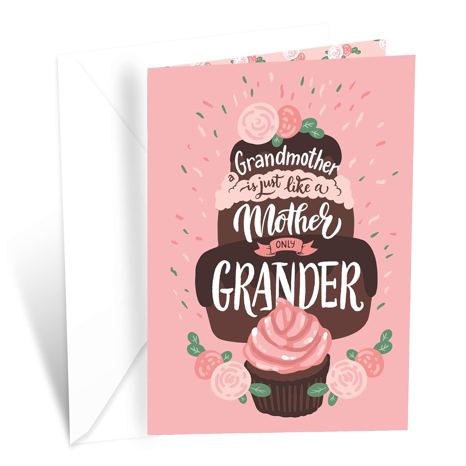 Grandma Mother'S Day Card, Made In America, Eco-Friendly, Thick Card Stock With Premium Envelope 5In X 7.75In, Packaged In Protective Mailer