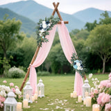2 Packs Wedding Arch Flowers, 28”/20” Blue Artificial Flower Swag For Wedding Welcome Signs Ceremony, Reception, Floral Arch Arrangement, Backdrop Decoration