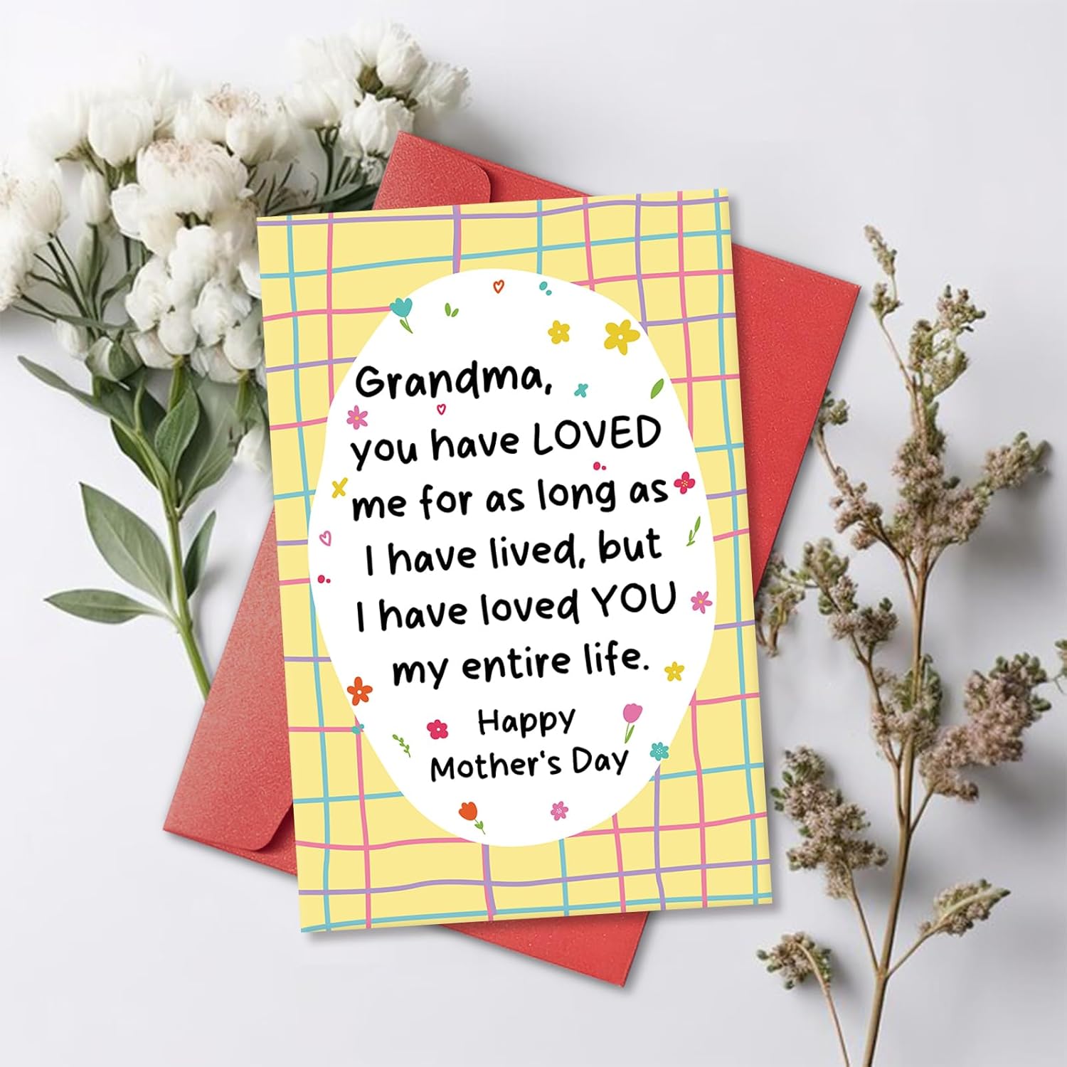 Sweet Mother'S Day Card For Grandma, Floral Mothers Day Gift From Grandchildren, Grandmother Mothers Day Card, I Have Loved You My Entire Life