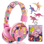 Dinosaur Headphones For Boys Kids For School, Kids Bluetooth Headphones With M