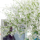 Artificial Flowers 9Pcs 21" Baby Breath/Gypsophila Fake Silk Plants Wedding Party Decoration Real Touch Flowers Diy Home Garden, White