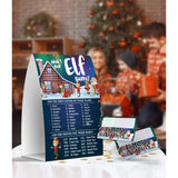 What'S Your Elf Name Game, Christmas Party Games Activities, 1 Sign And 50 Name Tag Stickers -Jj047