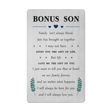 Valentines Day Card For Bonus Son Stepson Unbiological Adopted Step Son Birthday Graduation Easter Gifts