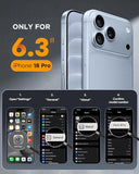 Magnetic Case for iPhone 18 Pro 6.3 Inch Full Body Protection Glacier Cover