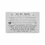 To My Mom Gifts From Son, Happy Mom Birthday Card Gifts, Unique Thank You Mother Present, I Love You Mommy Wedding Day Present