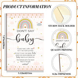 321 Pcs Rainbow Baby Shower Decorations A Little Ray Of Sunshine Is Almost Here Baby Shower Party Bingo Games Don'T Say The Word For Boho Theme Birthday Rainbow Gender Reveal Party Supplies