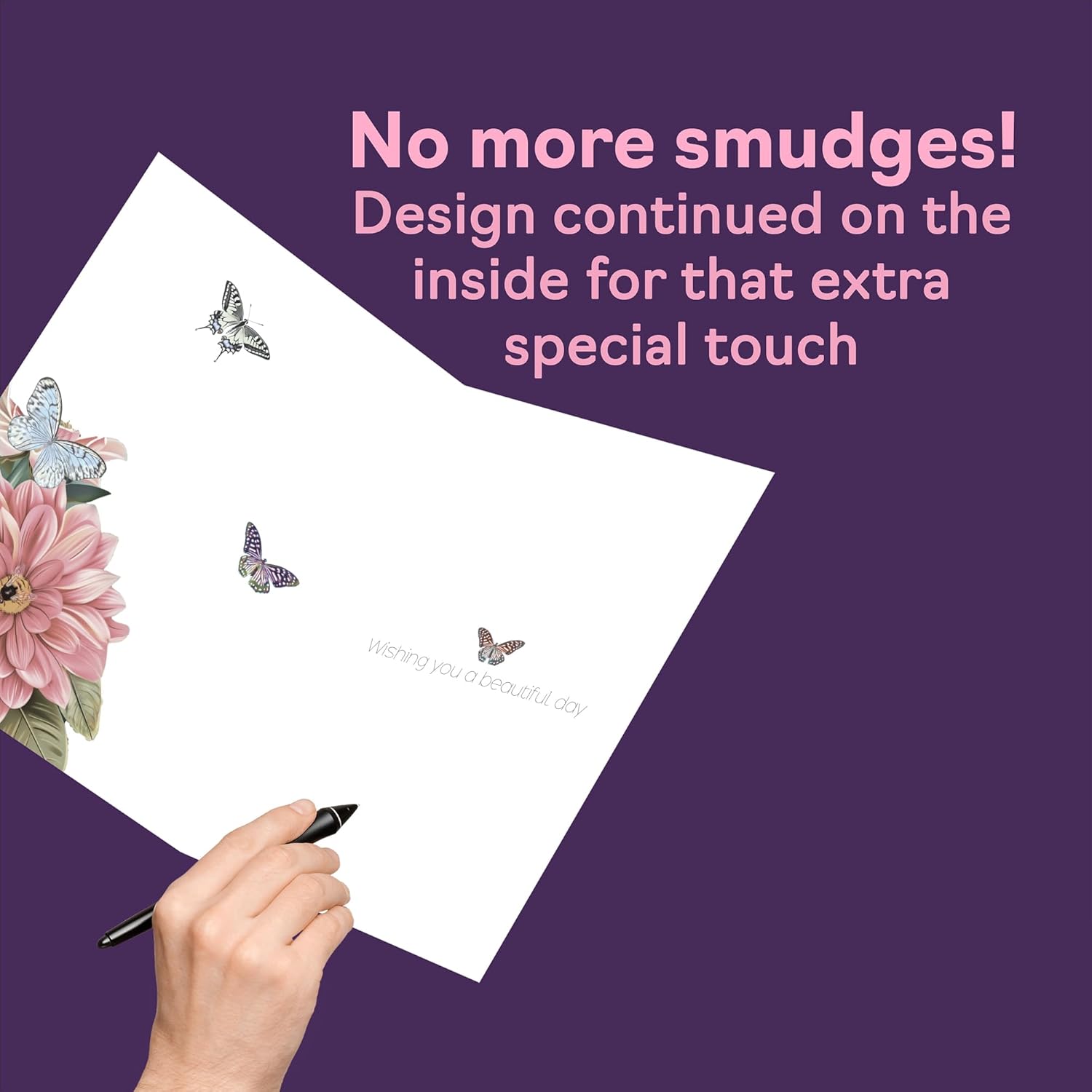 Grandma Birthday Card - Nature Floral Garden - Beautiful Happy Birthday Card For Grandma From Granddaughter Grandson, A5 Female Floral Bday Greeting Cards