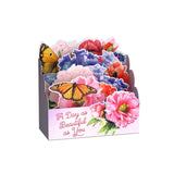 Hallmark Paper Wonder Pop Up Birthday Card (Butterfly and Flowers)