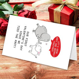 Funny First Valentine Card For Him Her, First Valentines Day Gifts For Husband Wife, “Let‘S Grow Grey & Wrinkly” Card For Newlyweds