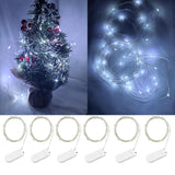 6Pack Fairy Lights Battery Operated -3.3Ft 10 Led Silver Wire Firefly Mini Lights For Mason Jars Diy Crafts Christmas We