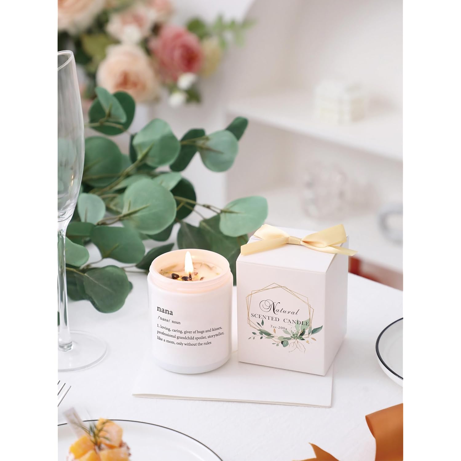 Grandparent'S Day Gifts For Nana, Nana Scented Candles, Grandma Birthday Gifts Idea From Grandkids, Vanilla & Lavender Scented Candles