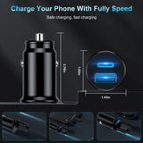 [Apple Certified] Iphone Fast Car Charger,Dual-Port Usb A And Usb C Charging Adapter With Two Lightning Cable, Type C Car Charging Plug For Iphone 14 Pro/13 Pro Max/12 Mini/11/Xs/Xr/X/8/Ipad
