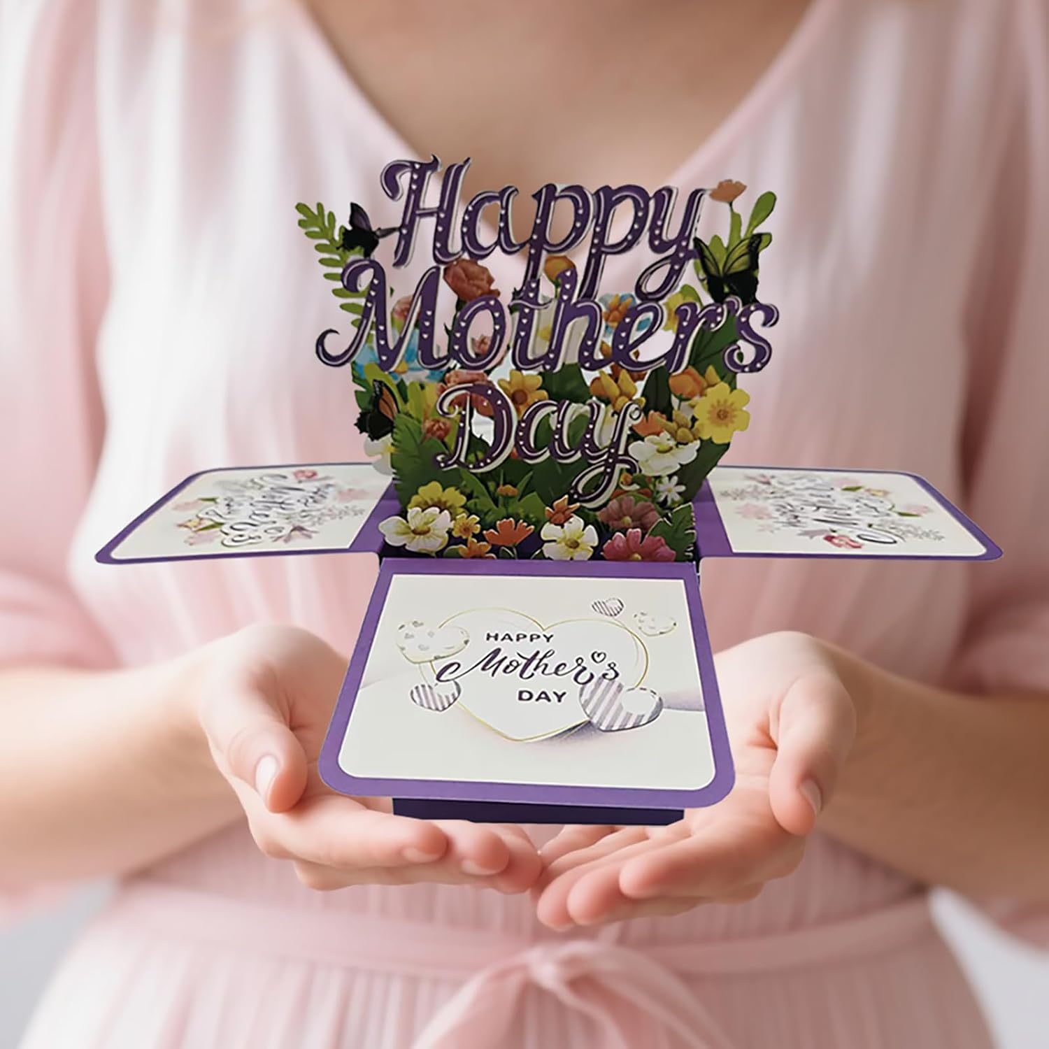3D Pop Up Greeting Card,Mother'S Day Pop Up Card For Best Mom Women Wife Daughter Grandma (0905)
