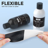 Black Acrylic Leather Paint, 8.45 Oz (250 Ml) Leather Paint For Shoes, Sneakers, Canvas, Furniture, Bags, Fabric, Car Seat, Wallets, Non-Toxic Black Shoe Dye For Diy Crafts Kid Adult