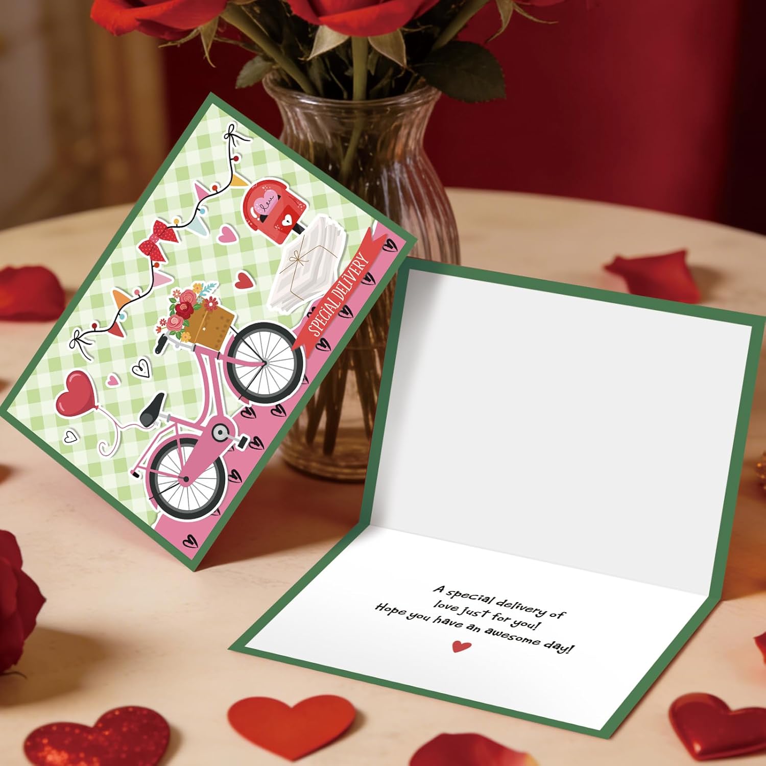 24 Pack Cute Valentine'S Day Cards With Envelopes And Stickers, Boxed Valentine Cards For Couples, Friends, Family, Kids, 8 Assorted Designs, 4X6 Inch