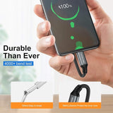 5 Pack USB A to USB C Fast Charging Cables 6FT 3A Braided Charger Cord for iPhone Samsung LG