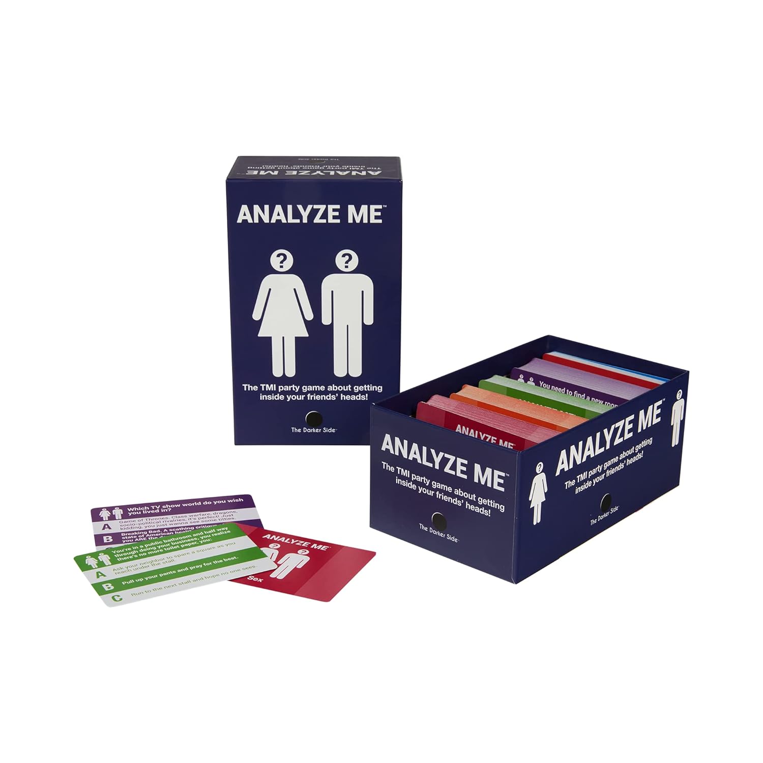 Adult Party Game, Inapproriately Fun Tmi Q&A, For Adults, College Students, Game Nights, Parties, 3-10 Players, Analyze Me By The Darker Side
