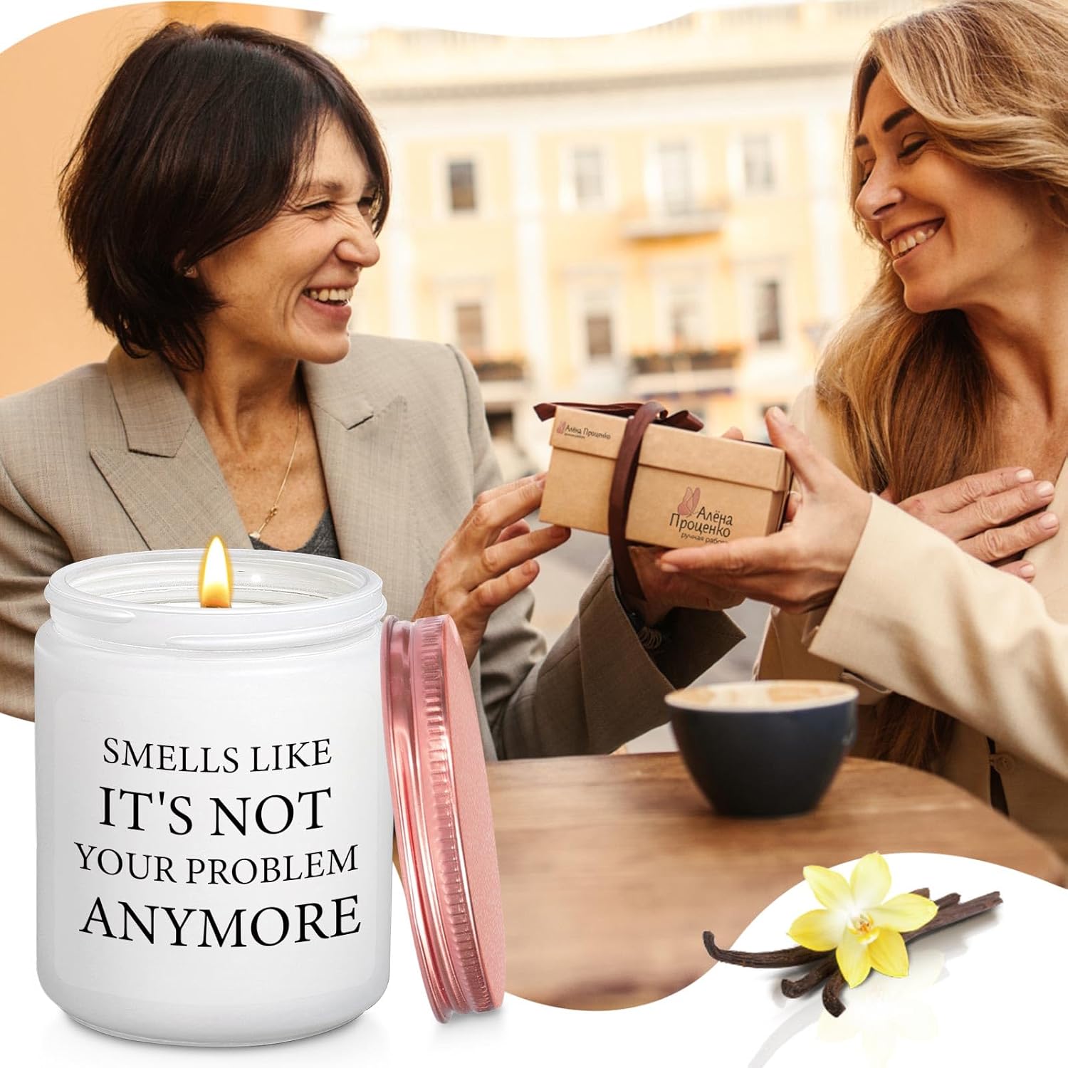 Retirement Gift For Woman, Funny Going Away Leaving New Job Retirement Gifts For Female Coworkers Boss Teacher Nurse Colleague, Farewell Goodbye Divorce Gifts For Women Friend, Vanilla Scented Candles