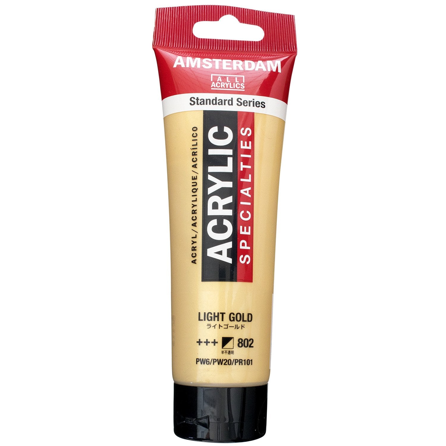Talens Japan T1709-802 498353 Talens Acrylic Paint, Amsterdam Acrylic Color, Light Gold, 4.2 fl oz (120 ml)