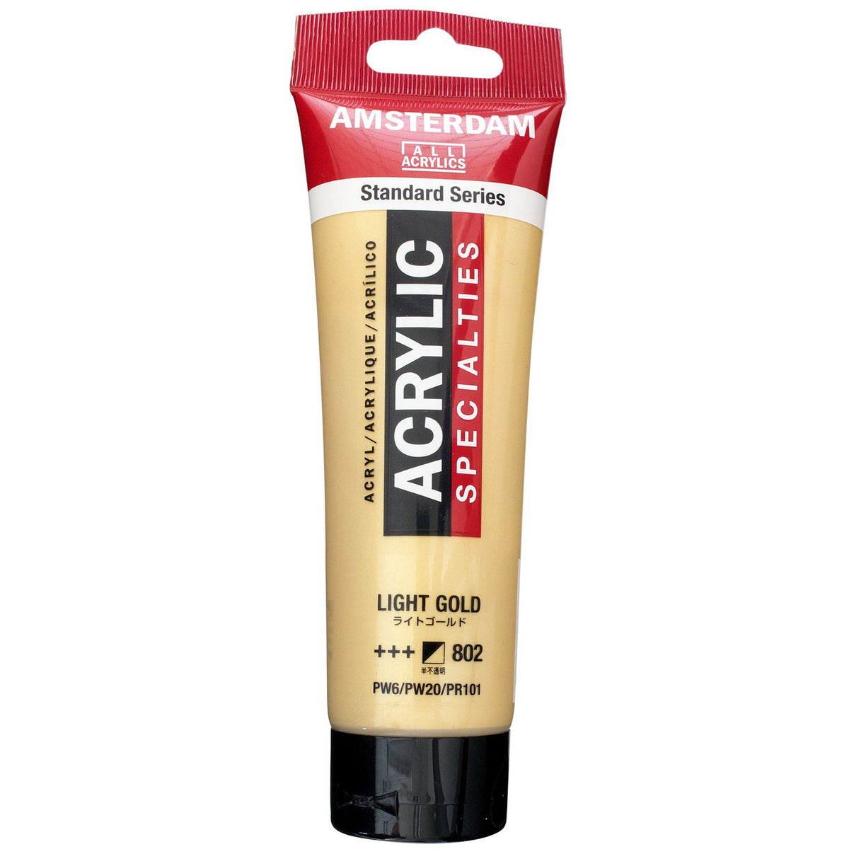 Talens Japan T1709-802 498353 Talens Acrylic Paint, Amsterdam Acrylic Color, Light Gold, 4.2 fl oz (120 ml)