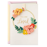 Hallmark Signature Mother's Day Card (Removable Floral Wreath) for Friendship, Birthday, Valentine's Day