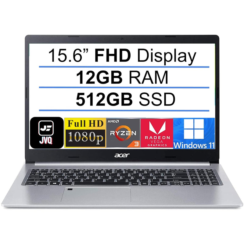 2023 Newest Aspire 5 Slim 15.6" Fhd Ips Laptop, Amd Quad-Core Ryzen 3 3350U(Up