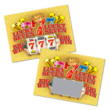 Lucky 7 Scratch Off Game Cards, Slot Machine 25 Count Bulk Game Cards For Business Party Prizes, Promotions, Employee Rewards, Fundraisers, And Casino Events. Made In Usa, Gold