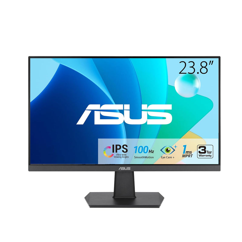 ASUS 24” (23.8-inch viewable) 1080P Eye Care Monitor (VA24EHF) - IPS, Full HD,