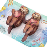Anniversary Card, Otter 3D Pop Up Anniversary Cards For Wife, Husband, Couple, Valentines Day Card With Message Note & Envelope, Funny Valentines Cards For Him, Her, Girlfriend, Boyfriend