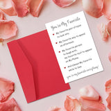 Valentines Card For Him Her Romantic Birthday Anniversary Card For Boyfriend Girlfriend Fiance Fiancee Valentines Day Christmas Gifts For Husband Wife, 5 Senses Gift For Him Her
