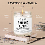 Scented Candle, Funny Realtor Gifts For Women, Men, Clients, Real Estate Agent Supplies, Appreciation, Thank You, Christmas, Gifts For Realtors At Closing, Real Estate Broker, Salesperson