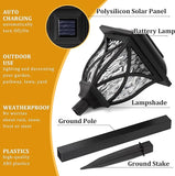 6 Pack Solar Garden Lights Outdoor Waterproof LED Pathway Lights for Yard and Patio