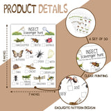 Insect Scavenger Hunt Cards Set Of 30 Pcs, Nature Treasure Hunt For Family Friends, Outdoor Holiday Party Find And Seek Camping Activity -03