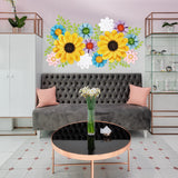 12 Pcs Floral Paper Flowers Decorations For Wall Monogram Sign Decorations Sunflower Yellow 3D Flowers For Party Photo Backdrops, Classrooms Walls, Bridal Shower, Baby Shower?Wedding And Birthday.