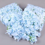 34 Pcs Silk Hydrangea Heads Artificial Flowers Heads And Stems Fake Hydrangea Flowers In Blue For Home Wedding Decor