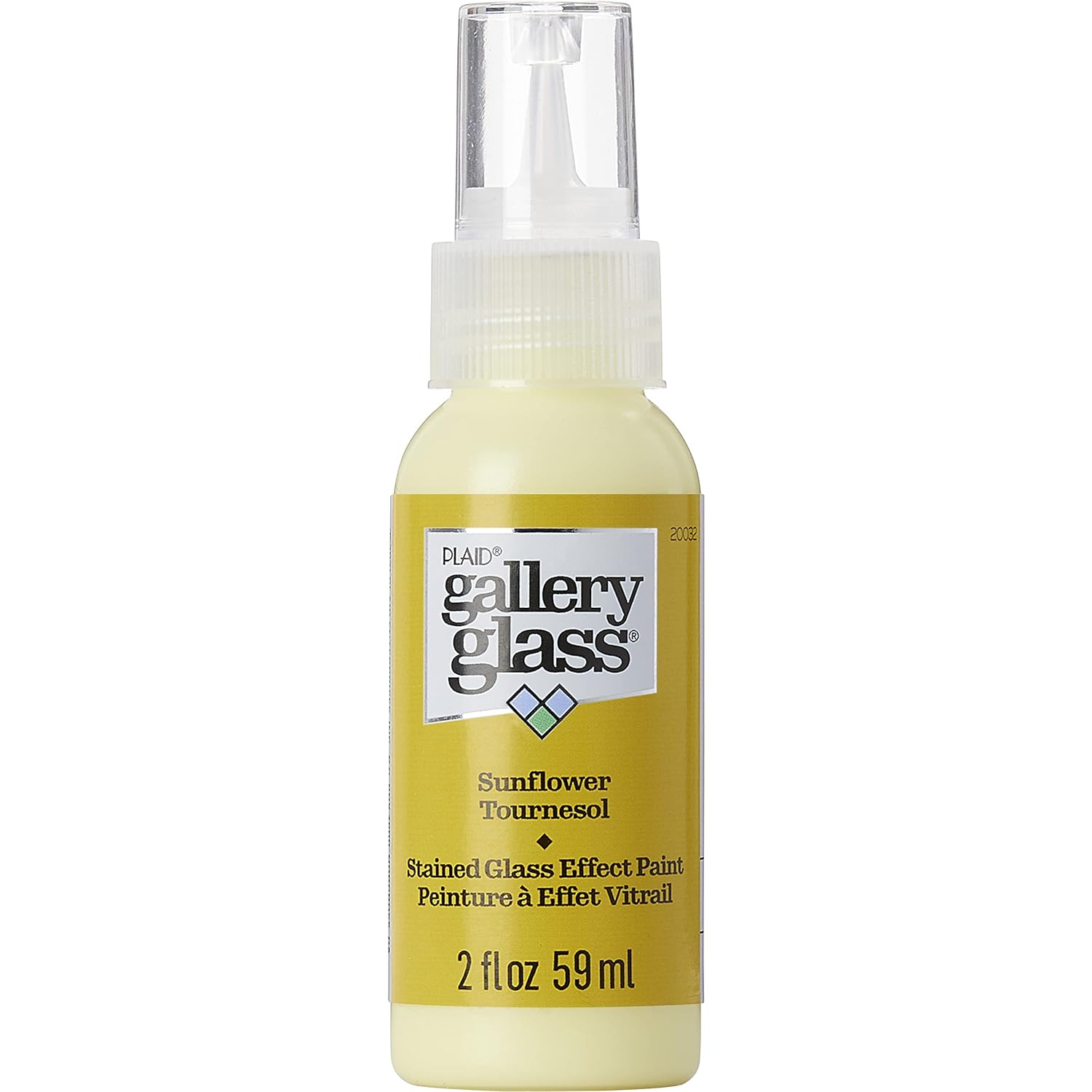 Gallery Glass, Sunflower Stained Glass 2 fl oz Brilliant Smooth Finish Paint, Perfect for Easy to Apply DIY Arts and Crafts, 20032