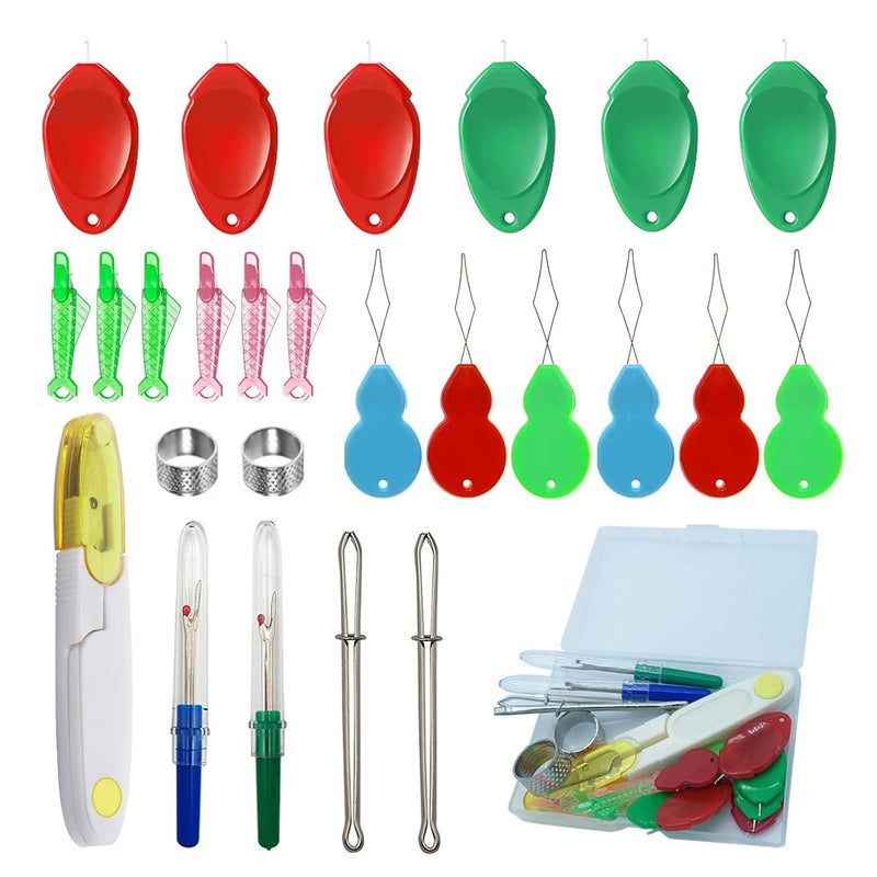 Needle Threaders For Hand Sewing,25 Pcs Needle Threaders Kit,Include Fish Type