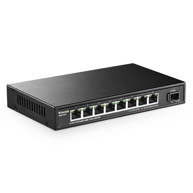 8 Port 2.5G Ethernet Switch With 10G Sfp, 8 X 2.5G Base-T Ports Compatible Wit