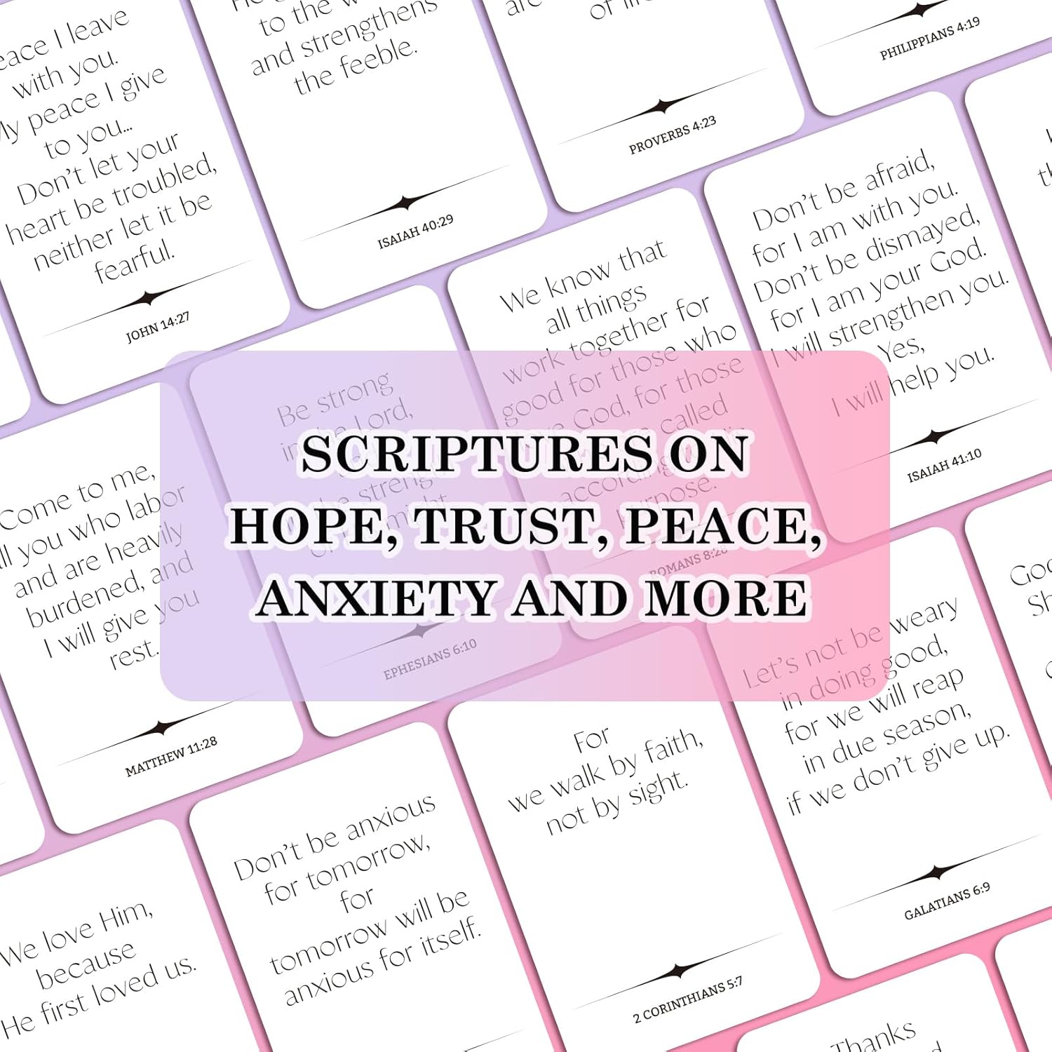 Biblical Affirmation Cards, 60 Unique Christian Art Gifts Scripture Prayer Cards, Positive Religious Inspirational Affirmation Cards Deck, Bible Verse Encouraging Gift For Women And Men