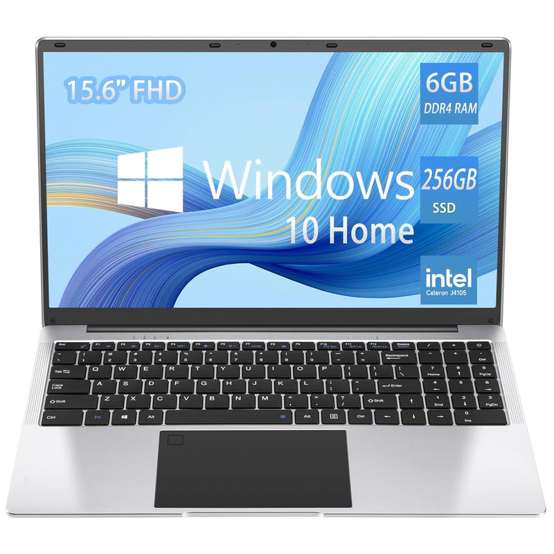 15.6 Inch Laptop Computer,Intel Celeronj4105 Processor, 6Gb Ddr4, 256Gb Ssd St