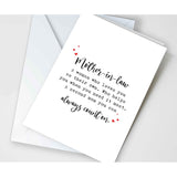 | Birthday Card For Mother In Law, Funny Card For Mil, Mother'S Day Gift For Mother-In-Law From Daughter Or Son In Law (Can Always Count On)