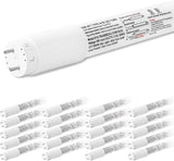 20 Pack 4FT T8 LED Hybrid Tubes 18W 2400LM 5000K Type A B G13 Fluorescent Replacement