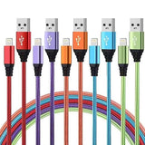 5 Pack 10FT Apple MFi Certified USB A to Lightning Cable Fast Charging Nylon Braided Cord for iPhone iPad