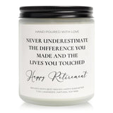 Retirement Gift For Woman, Best Retirement Gifts For Men Women 2025 - Lavender Scented Candles, Retired Farewell Gifts For Women, Men, Coworkers, Friends, Teacher