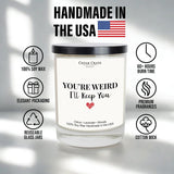 Friend Candle – Birthday Gifts For Women, Sister Birthday, Soy Wax 13.5Oz Jar, Premium Gift Box, Lavender Citrus, 60+ Hour Burn, Hand Poured Usa