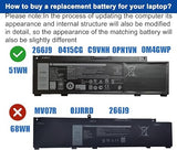 Dell 51Wh 266J9 Replacement Laptop Battery for G3 3590 G5 5500