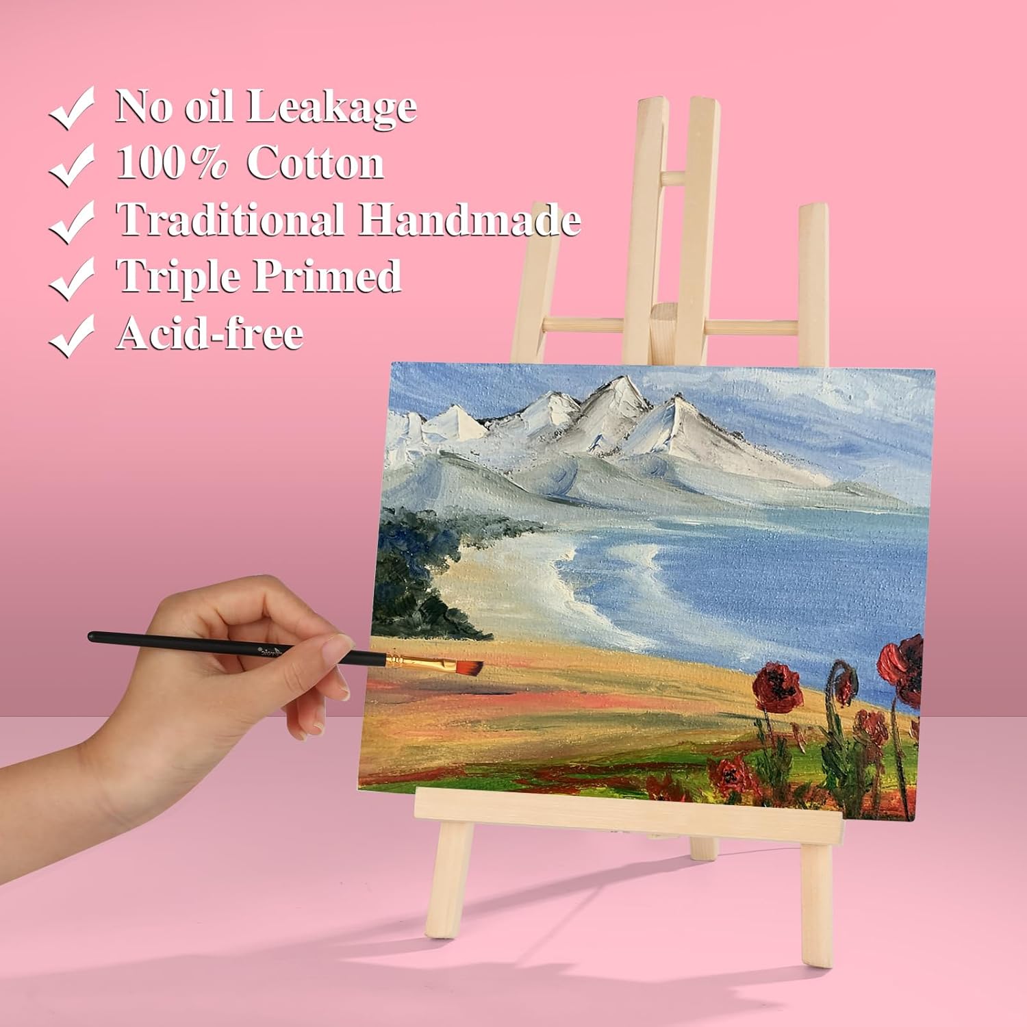 Canvas Boards For Painting 8X10In,28 Pack Bulk Canvases For Painting - Cotton Canvas Panels For Oil, Acrylic & Watercolor Painting.