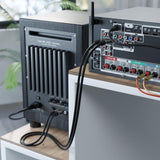 CableDirect – 3ft RCA/Phono Cable, 2 × 2 Plugs, Stereo Audio Cable, Practically Break-Proof & Flawless Sound Quality (coaxial, subwoofer/amp/HiFi & Home Cinema/Blu-ray, Analog & Digital)